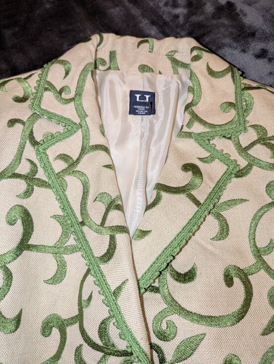Jackets & Blazers - H By Hilfiger Linen Cotton Stunning Blazer Size 6 Wedding Garden Party